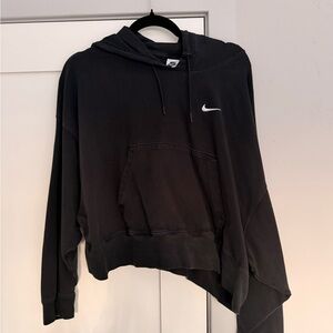 nike sportswear phoenix fleece cropped hoodie sweatshirt